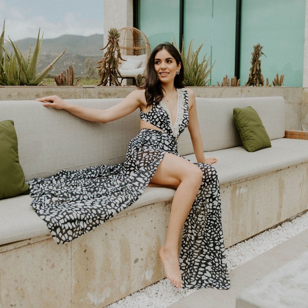 *24 HOUR SALE* Time Off In Tulum Printed Maxi Dress - Picture 7 of 9